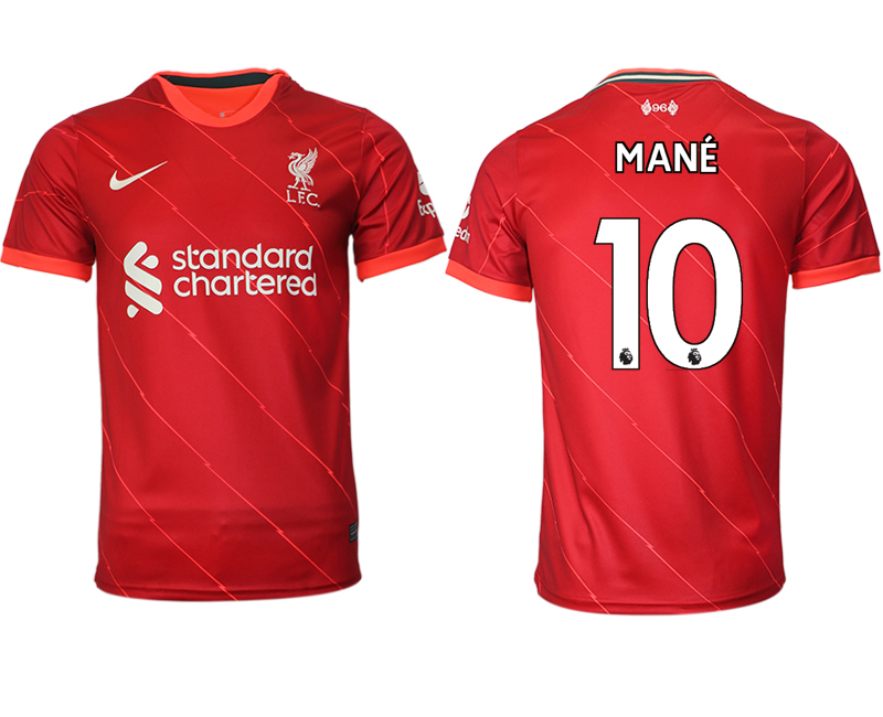 Men 2021-2022 Club Liverpool home aaa version red #10 Soccer Jersey